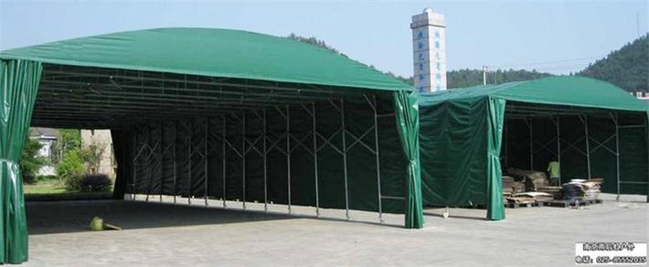 多功能滑轨遮雨棚 建筑工地与仓储场景的理想选择